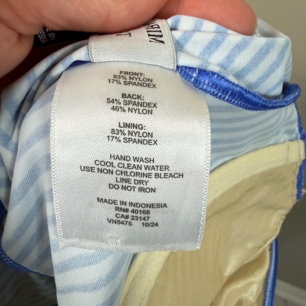 Miraclesuit X Talbots Sanibel One Piece- Painterly Stripe - Picture 12 of 12